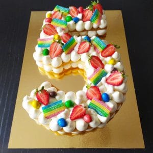 Number cake fruits bonbons <div style="font-size:18px">(10 Parts)</div> number cakaes