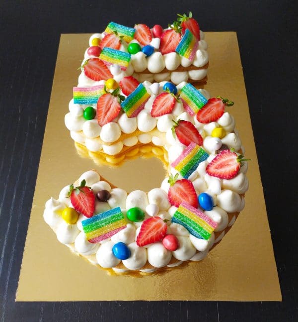Number cake fruits bonbons <div style="font-size:18px">(10 Parts)</div> number cakaes