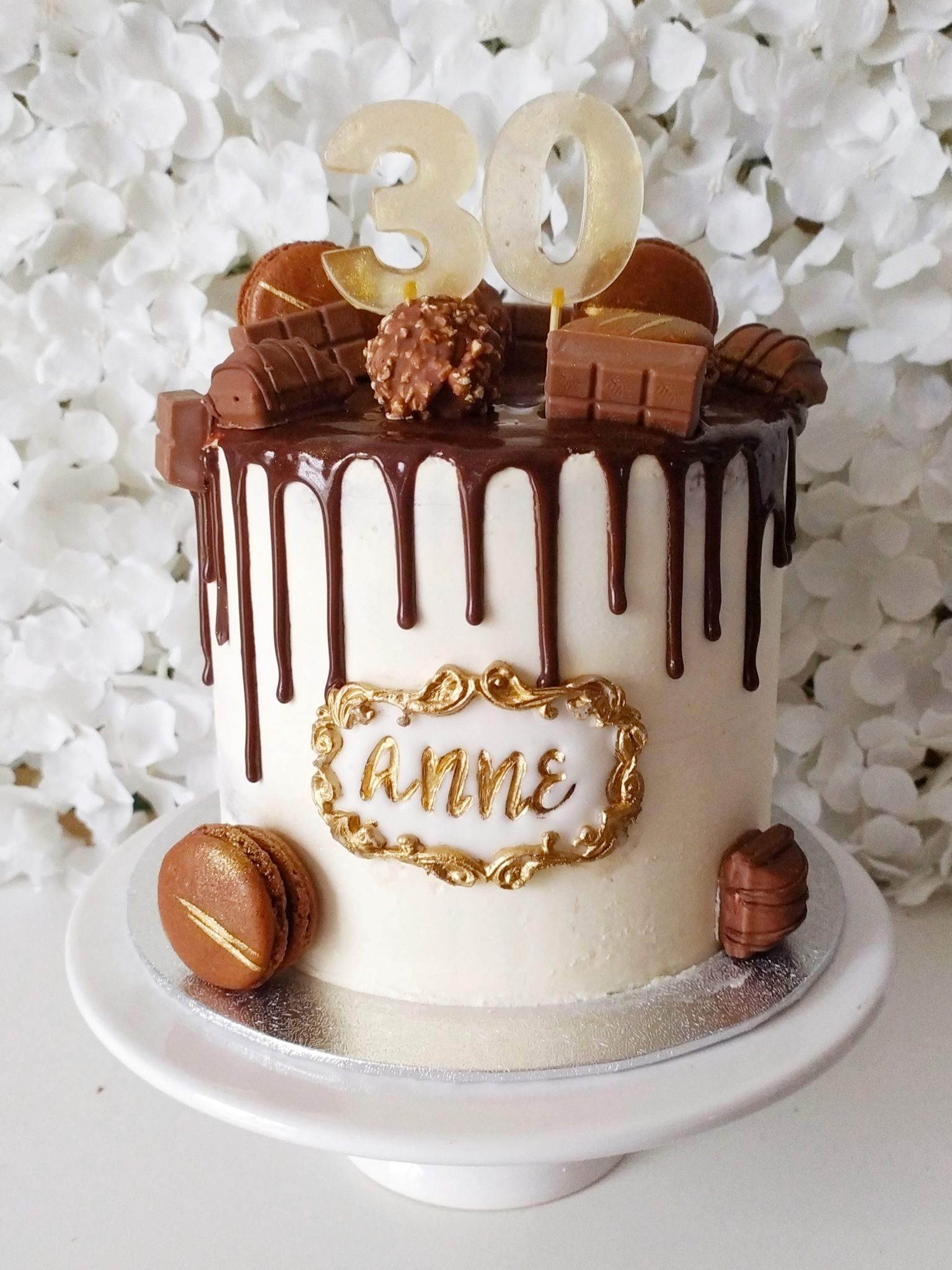 Drip Cake Chocolat (10 à 12 parts) - Récréa Cakes