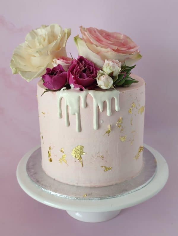 Layer Cake Girly Rose et Or <div style="font-size:18px">(10 à 30 parts)</div> cupcake