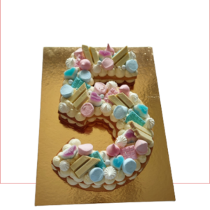 number cake1 chiffre bonbons