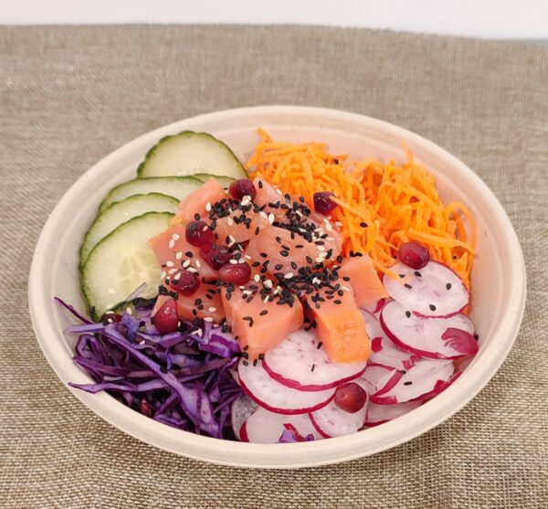 poke bowl saumon taille moyenne Recreacakes Rennes