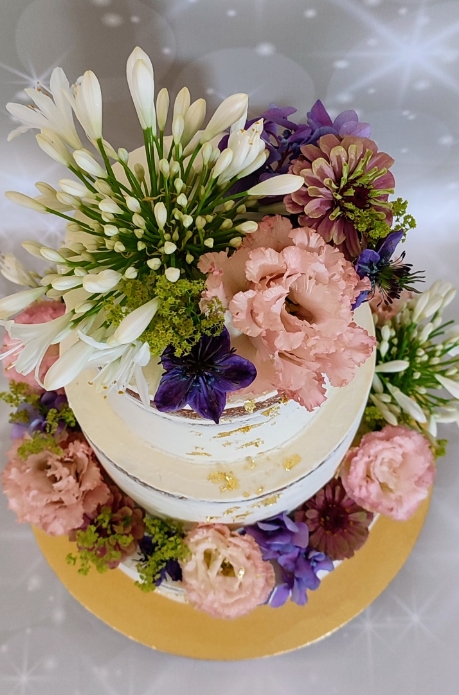 wedding cake topper champetre fleuri Recreacakes Rennes 1
